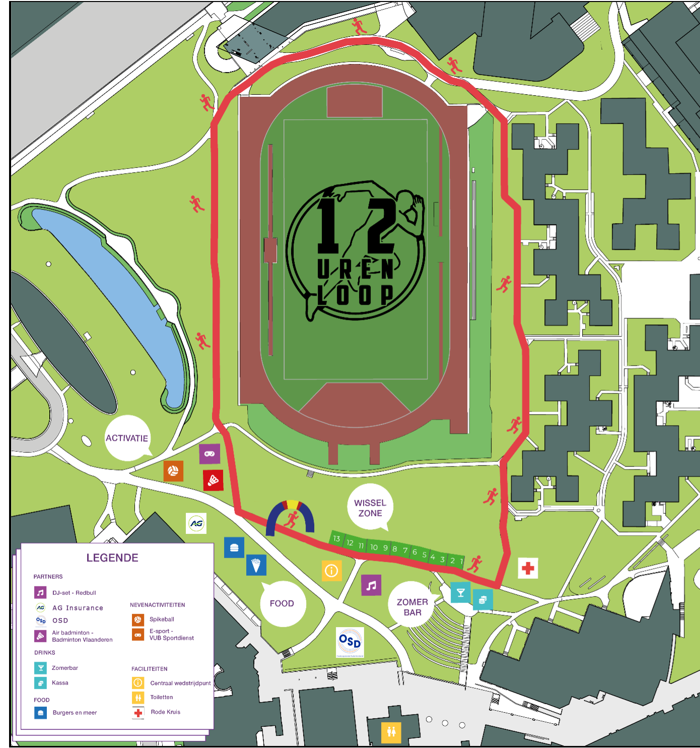 Vub Map VUB 12-urenloop: live klassement en programma